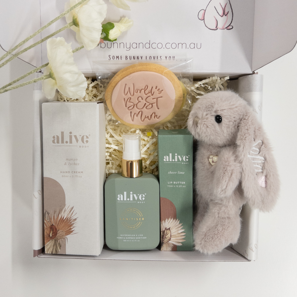 SAME-DAY Mum & Bub Gift Hamper - Beige Snuggle Bunny