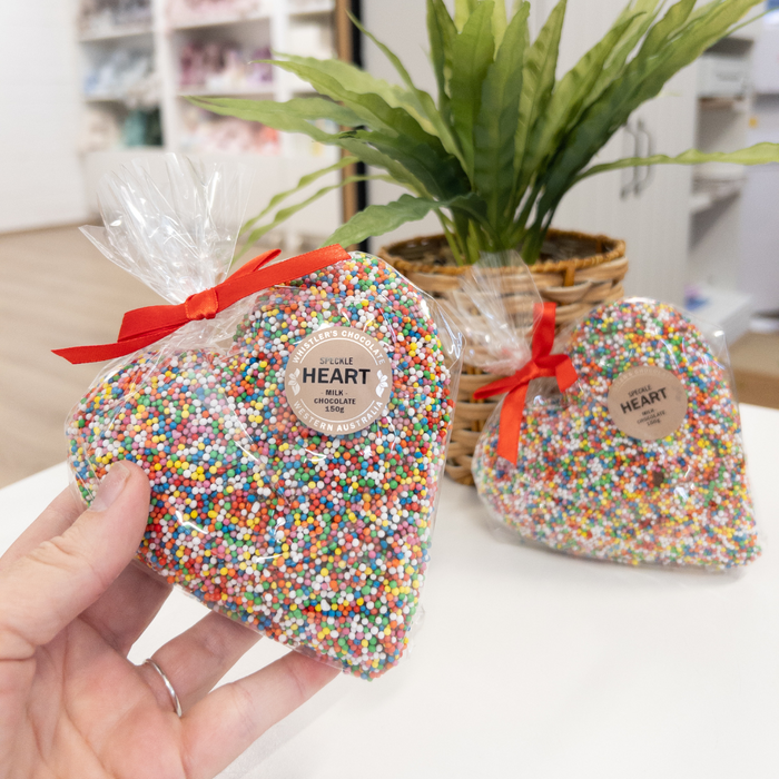 Whistler's - Speckle 3D Heart Milk Chocolate 150g