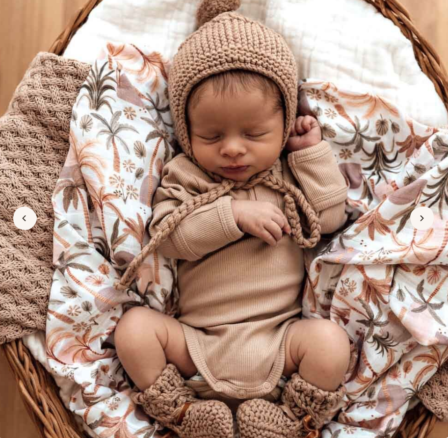 Snuggle Hunny Long Sleeve Organic Bodysuit - Pebble