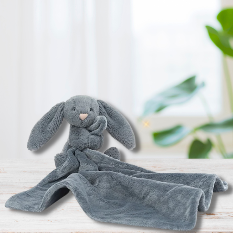 jellycat blue bunny soother