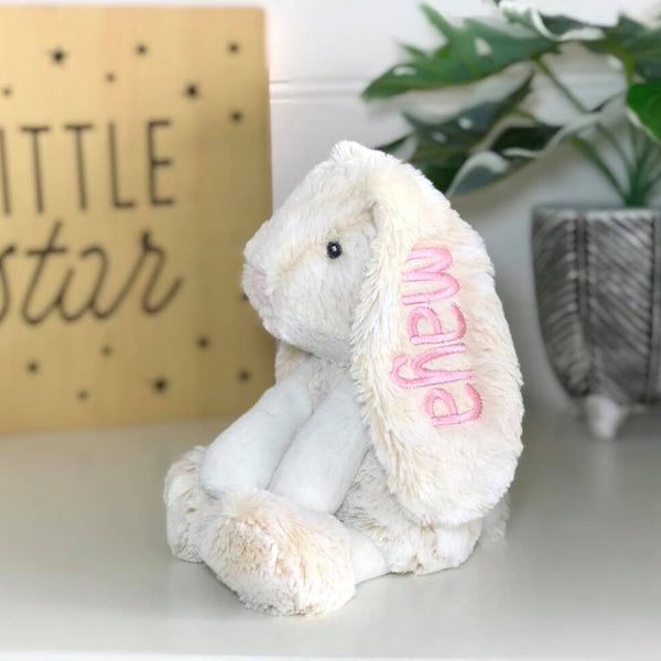 Personalised Small Frankie Bunny - Cream 25cm