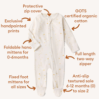Snuggle Hunny Organic Growsuit - Stardust (0000)
