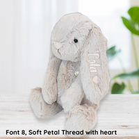Personalised Bunny & Blanket Gift Hamper - Beige & Pink