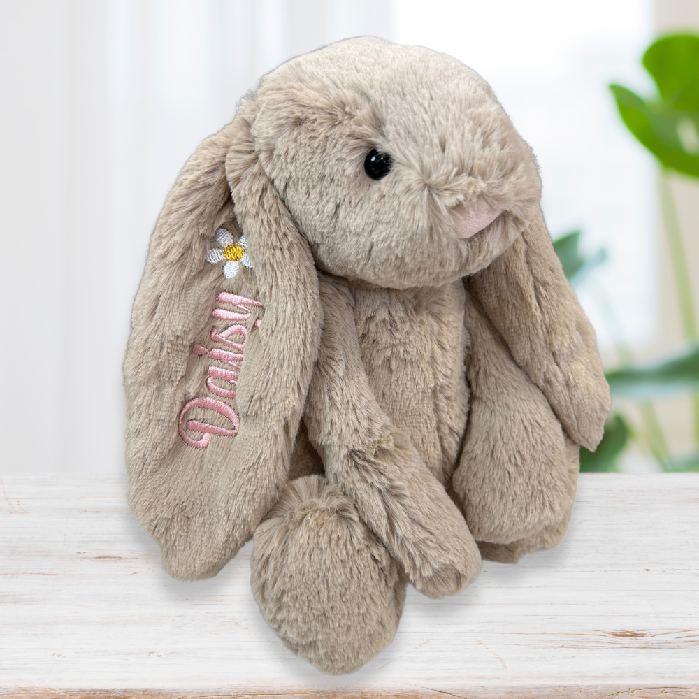 Personalised Jellycat Bashful Bunny - Beige (Medium)