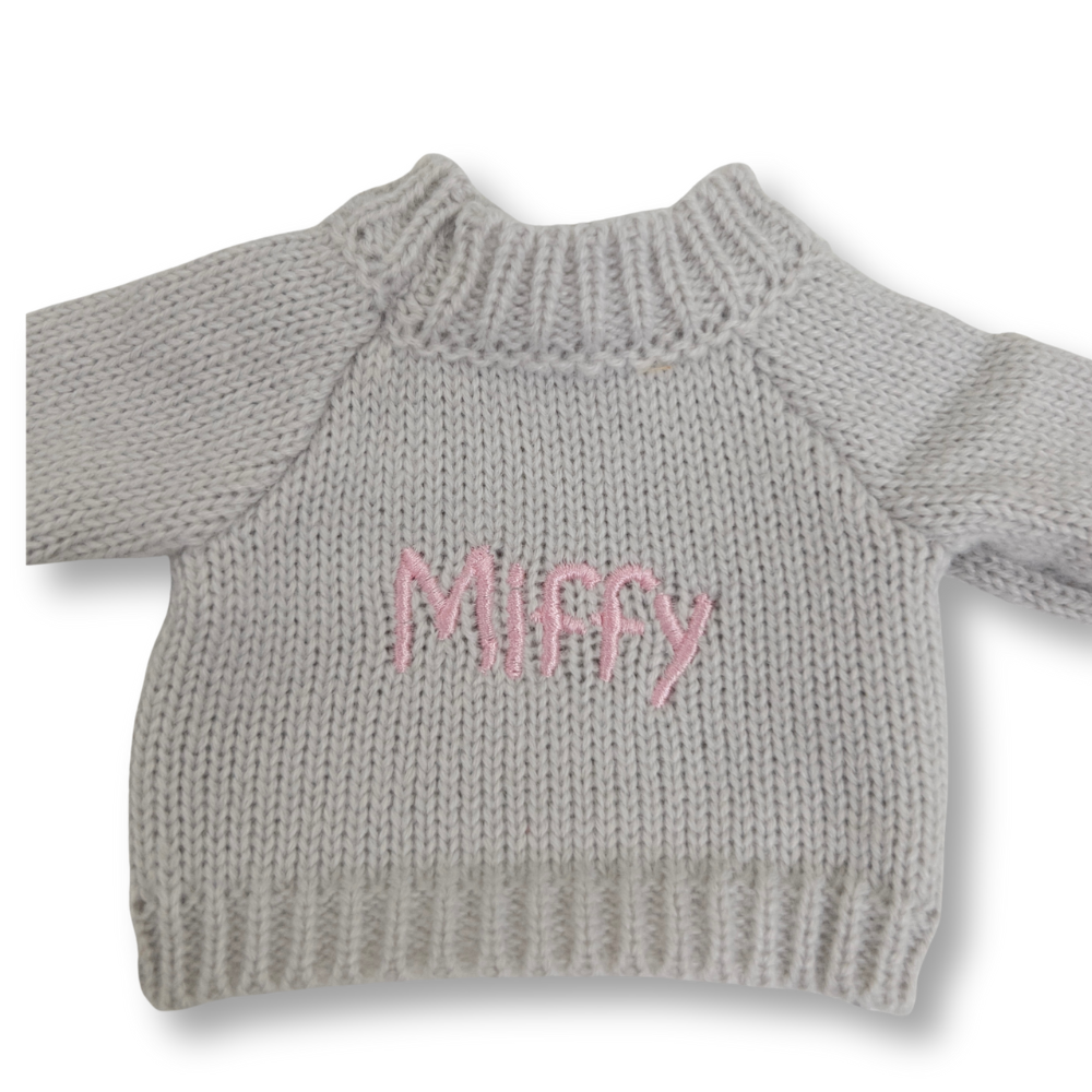Personalised Bunny Jumper - Grey (MEDIUM)