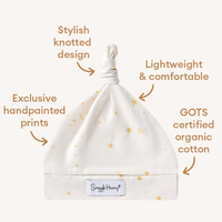 Snuggle Hunny Jersey Organic Knotted Beanie | Stardust