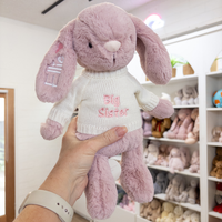 Big Sister Bunny & Jumper - Powder Pink 30cm
