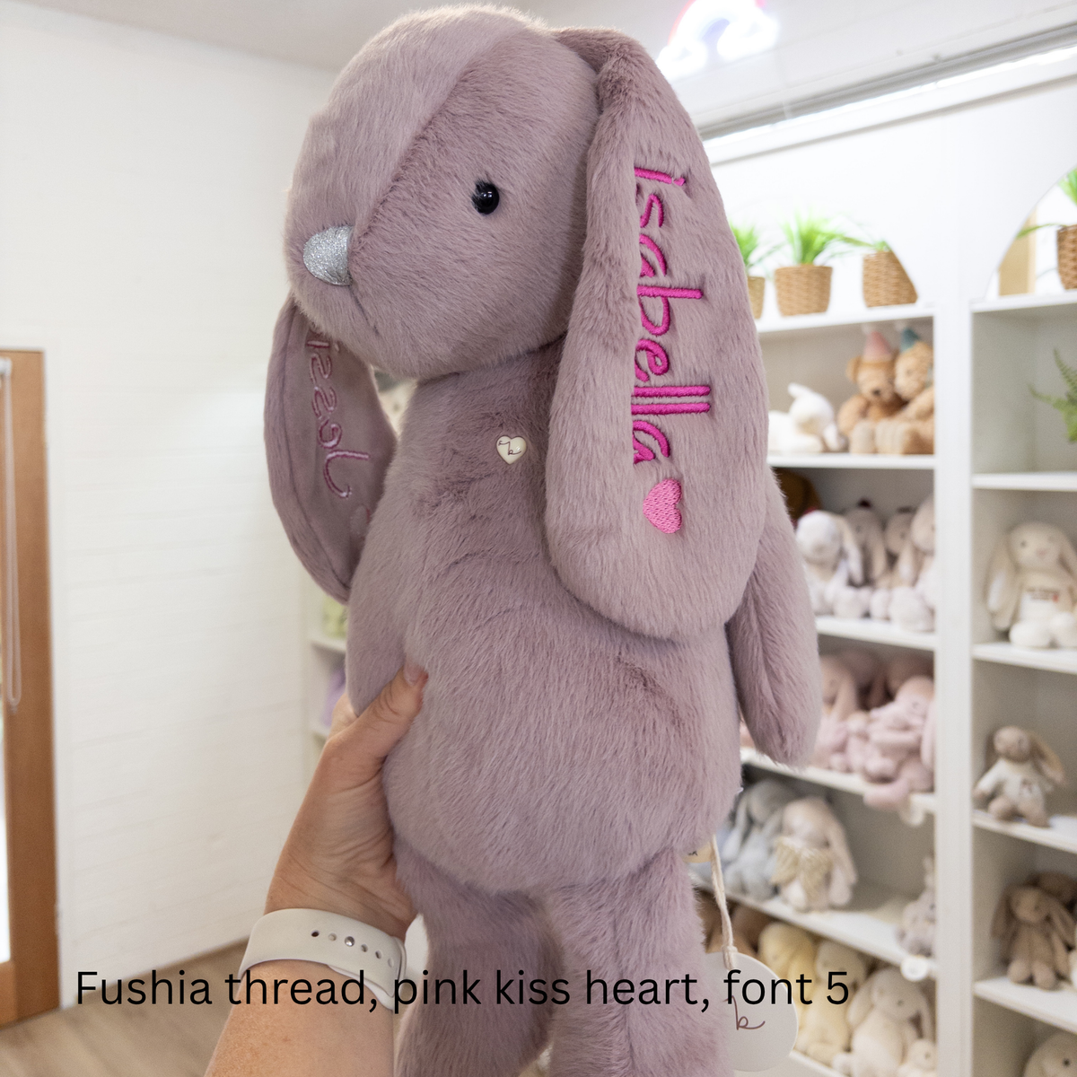 NEW Personalised Snuggle Bunnies - Periwinkle 45cm