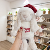 Snuggle Bunnies - Christmas Hat Penelope Bunny 30cm