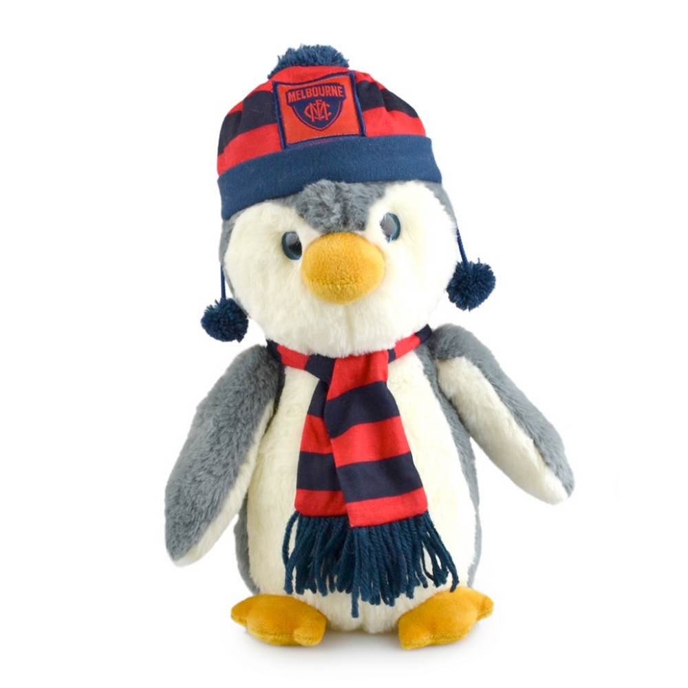 AFL Penguin Plush Toy - Melbourne Demons