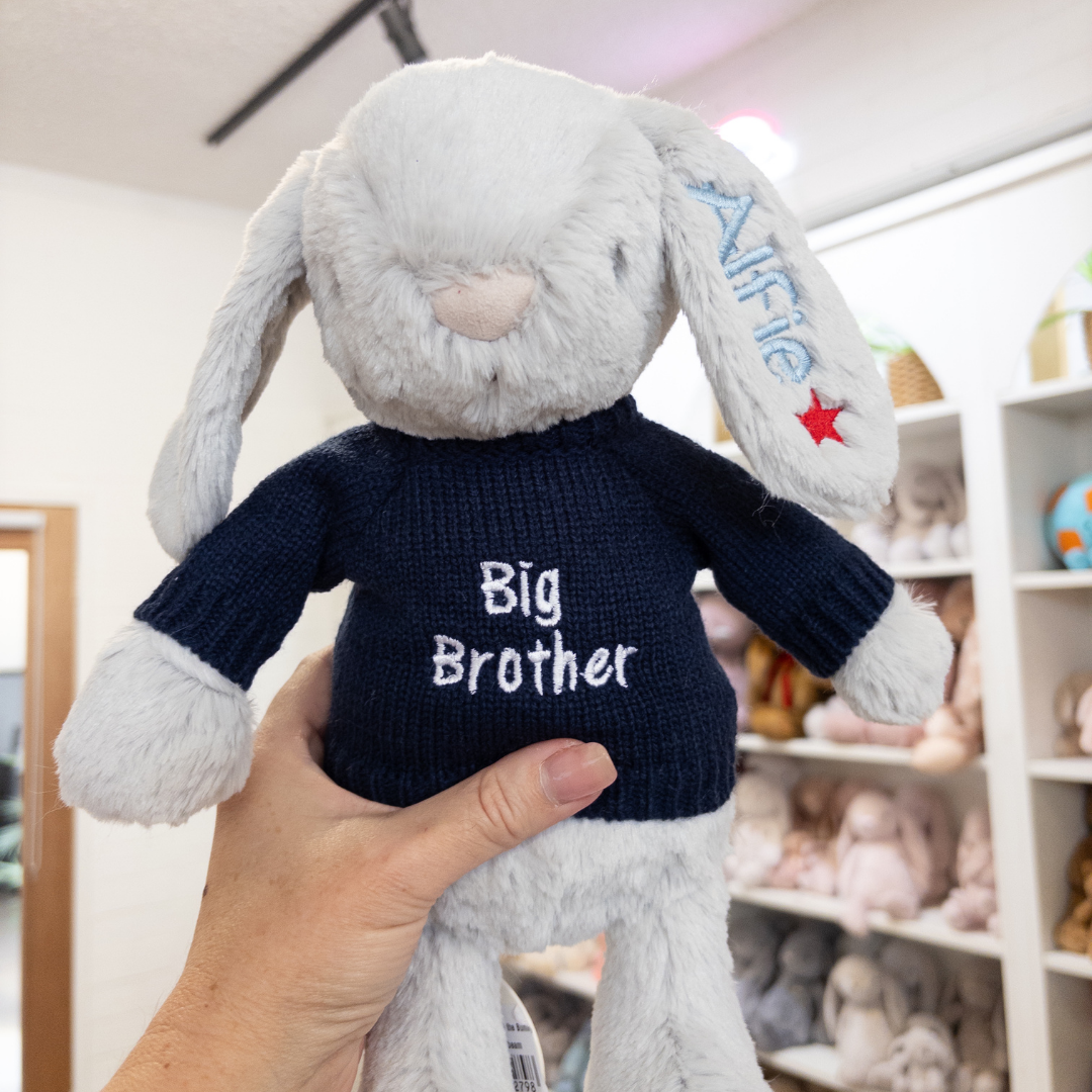 Big Brother Bunny & Jumper - Moonbeam 30cm
