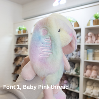 Personalised Small Frankie Bunny - Rainbow 25cm