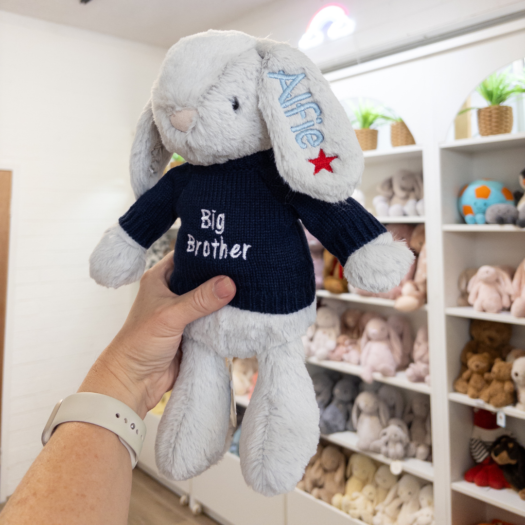 Big Brother Bunny & Jumper - Moonbeam 30cm