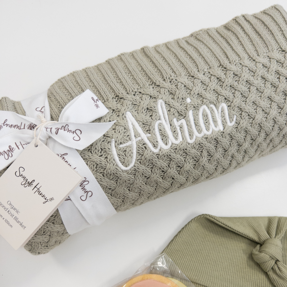 Snuggle Hunny - Personalised Knit Blanket | Dewkist