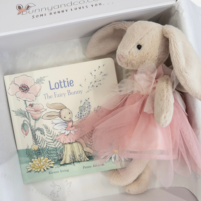 Personalised Jellycat Lottie Fairy Bunny & Book Gift Hamper (NEW!)