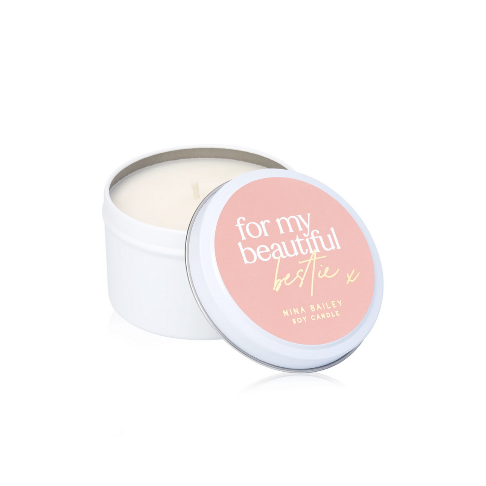 For My Beautiful Bestie Soy Candle - Lychee Peony