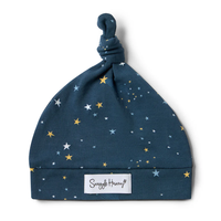 Snuggle Hunny Jersey Organic Knotted Beanie | Starry Night