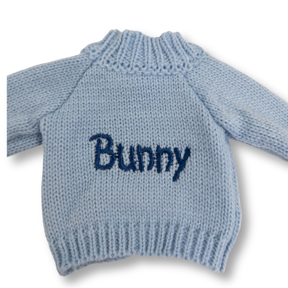 Personalised Bunny Jumper - Blue (MEDIUM)