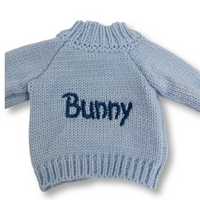 Personalised Bunny Jumper - Blue (MEDIUM)