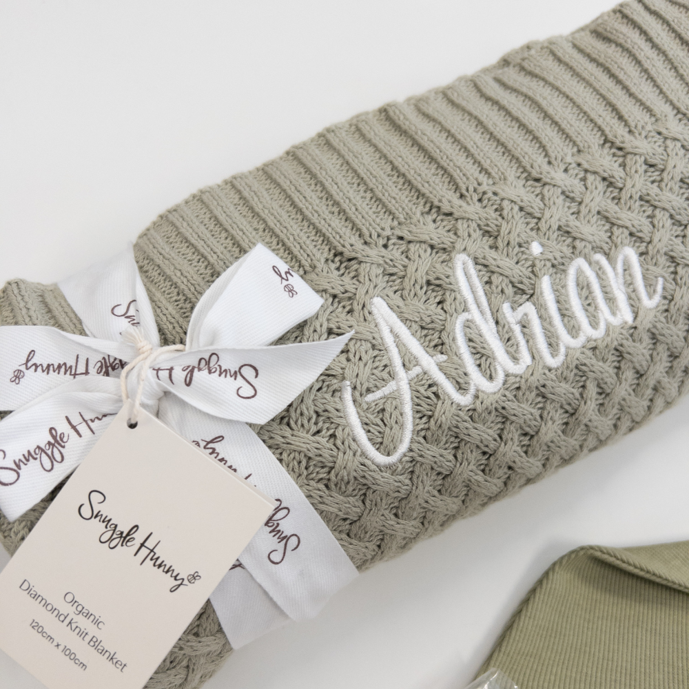 Snuggle Hunny - Personalised Knit Blanket | Dewkist