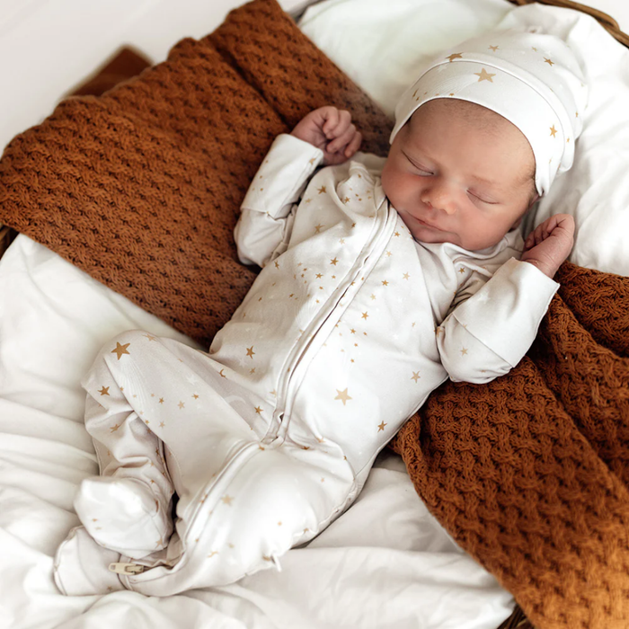 Snuggle Hunny Organic Fitted Feet Zipsuit NEW!!| Stardust