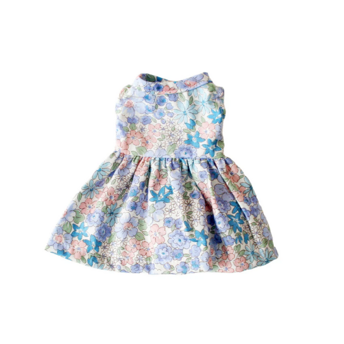 Alimrose Doll Dress Liberty Blue -  SMALL