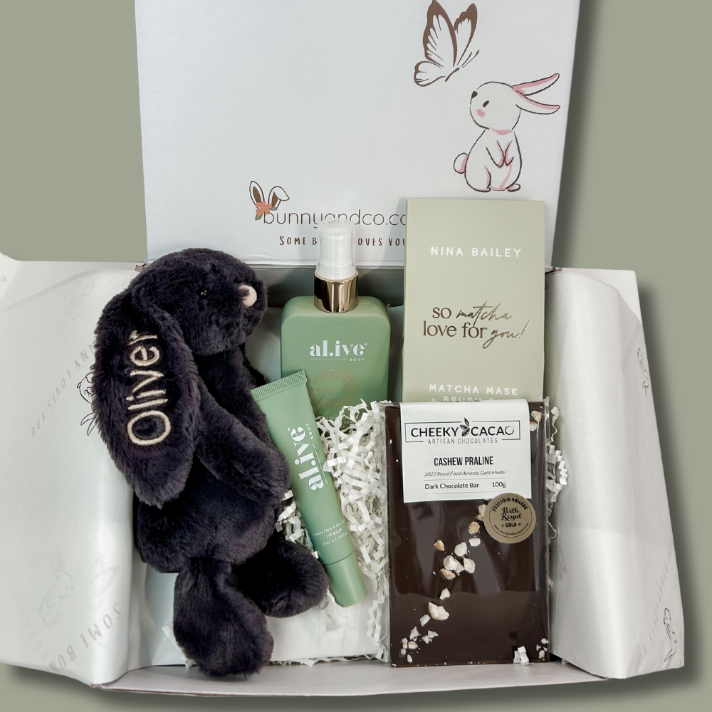 Mum & Bub Newborn Gift Set - Small Inky Bunny