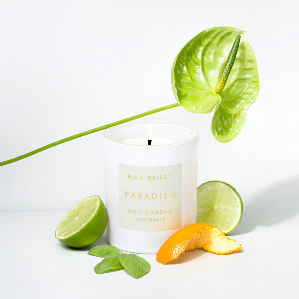 Paradiso - Lime Basil Mandarin Soy Candle