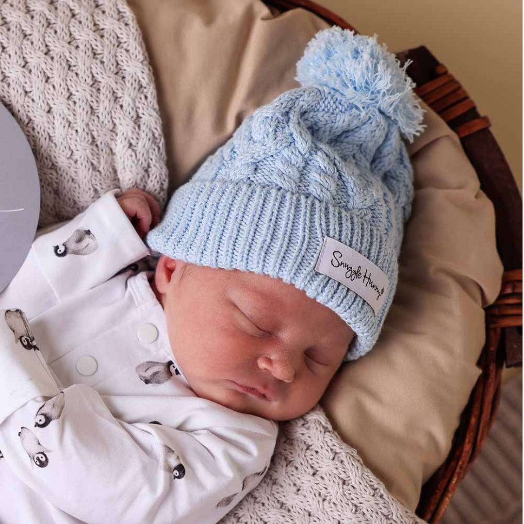 Snuggle Hunny Organic Knit Beanie | Baby Blue