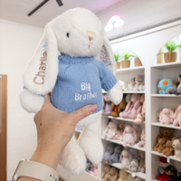 Big Brother Bunny & Jumper - Marshmallow 30cm