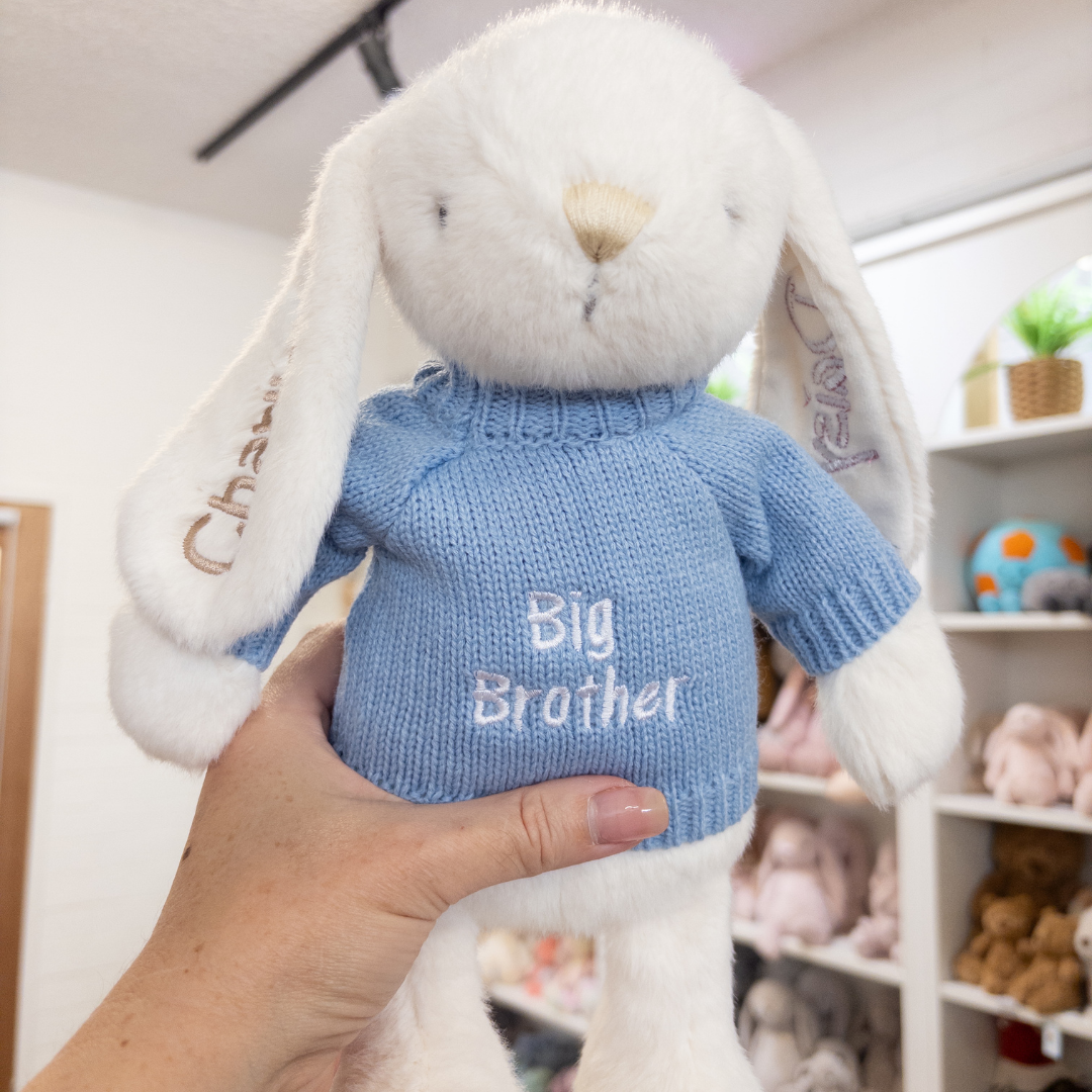 Big Brother Bunny & Jumper - Marshmallow 30cm