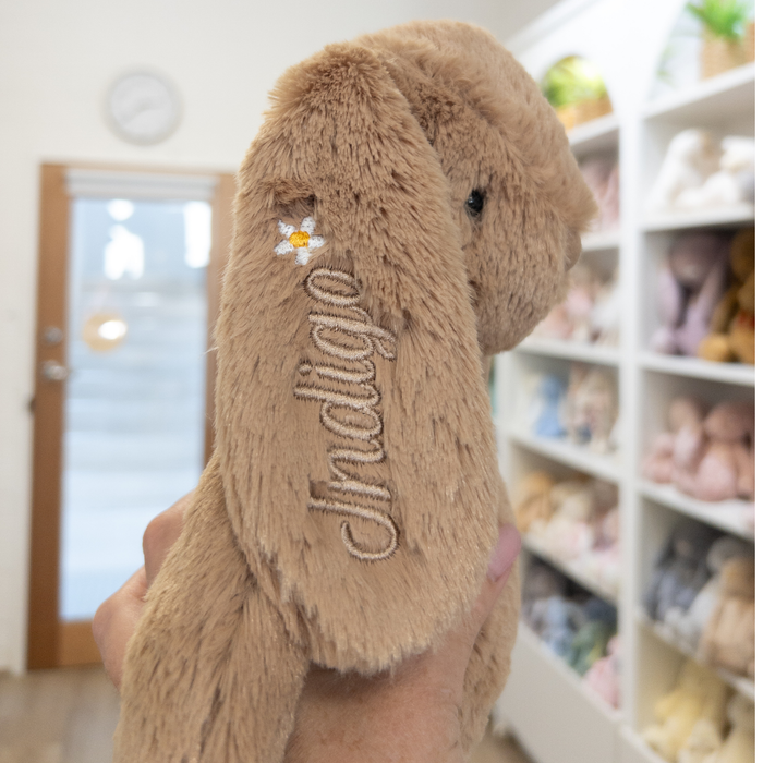 Pre-Stitched "Indigo" Bunny - Caramel Snuggle Bunnies