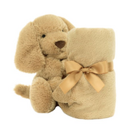 Personalised Jellycat Bunny Soother - Toffee Puppy