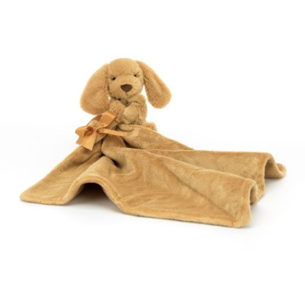 Personalised Jellycat Bunny Soother - Toffee Puppy