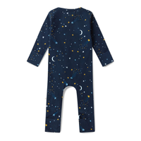 Snuggle Hunny Organic Snugglesuit Convertible Romper| Starry Night