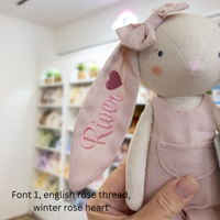 Personalised Alimrose Olivia Bunny - pink 28cm