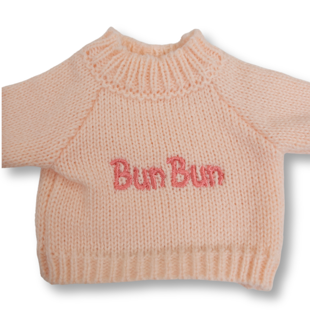 Personalised Bunny Jumper - Peach (MEDIUM)
