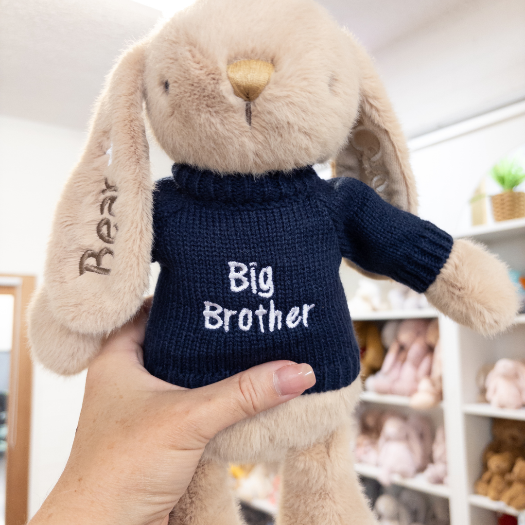 Big Brother Bunny & Jumper - Caramel 30cm