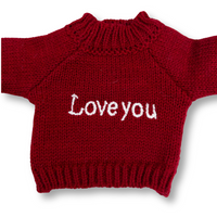 Personalised Bunny Jumper - Red (MEDIUM)