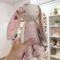 Personalised Alimrose Olivia Bunny - pink 28cm
