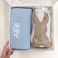 Personalised Bunny, Blanket & First Football Gift Hamper