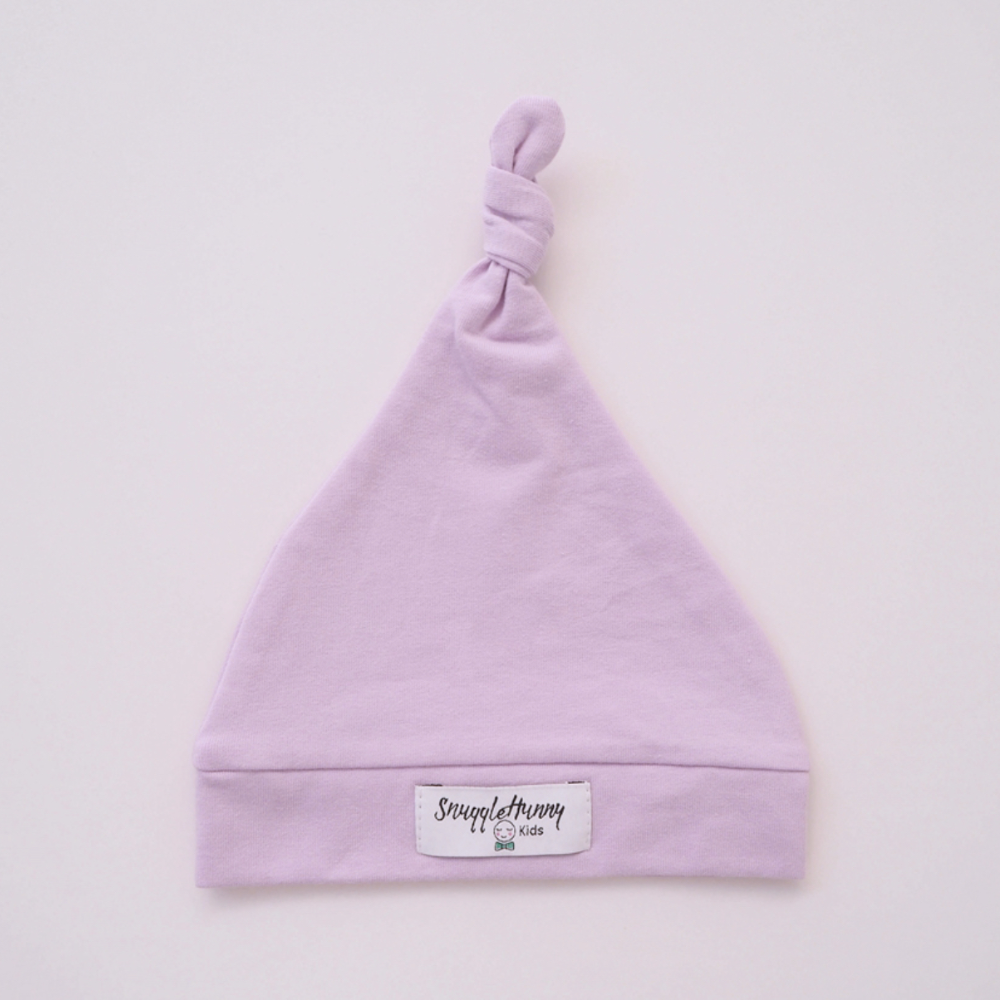 Snuggle Hunny Jersey Organic Knotted Beanie | Lilac