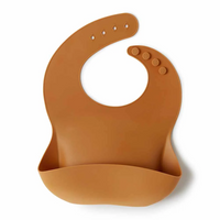 Snuggle Hunny Silicone Bib | Chestnut