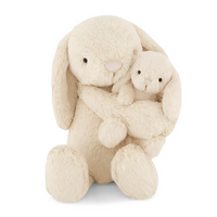 Personalised Jamie Kay Snuggle Bunnies - Frankie the Bunny - Brulee 30cm