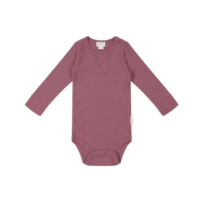 Jamie Kay Organic Cotton Modal Long Sleeve Bodysuit | Rosette