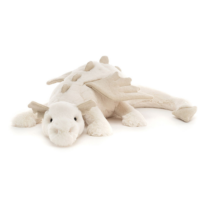 Jellycat Medium Snow Dragon - 50cm