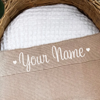 Personalised Baby Blanket - Beige Knit