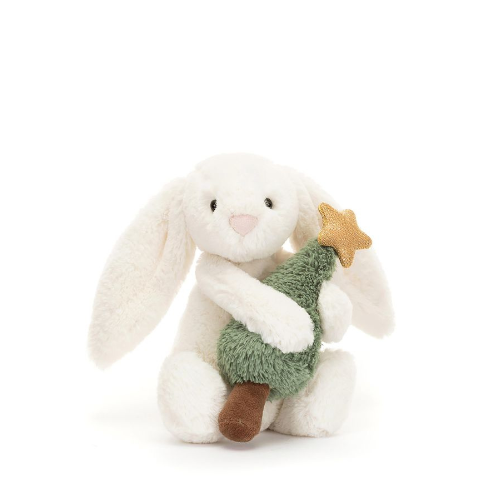 Personalised Christmas Tree Jellycat Bunny - Small 18cm