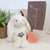 Valentines Day Gift - Be My Valentine Jellycat Bunny Hamper