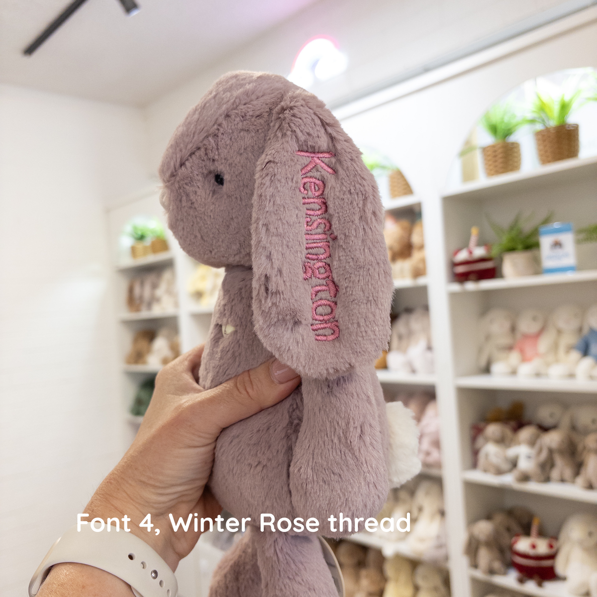 Personalised Jamie Kay Snuggle Bunnies - Penelope the Bunny 30cm Blossom